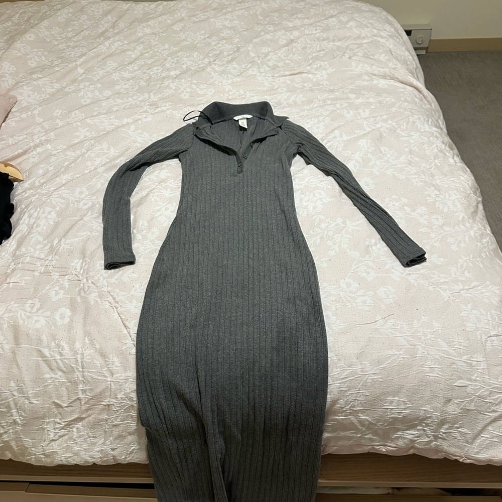H&M Gray High Low Dress